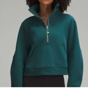 lululemon athletica Deep Green Half-Zip Hoodie